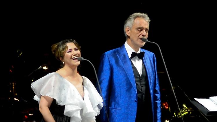 Maria Rita cantou ao lado de Andrea Bocelli - Francisco Cepeda/Agnews - Francisco Cepeda/Agnews