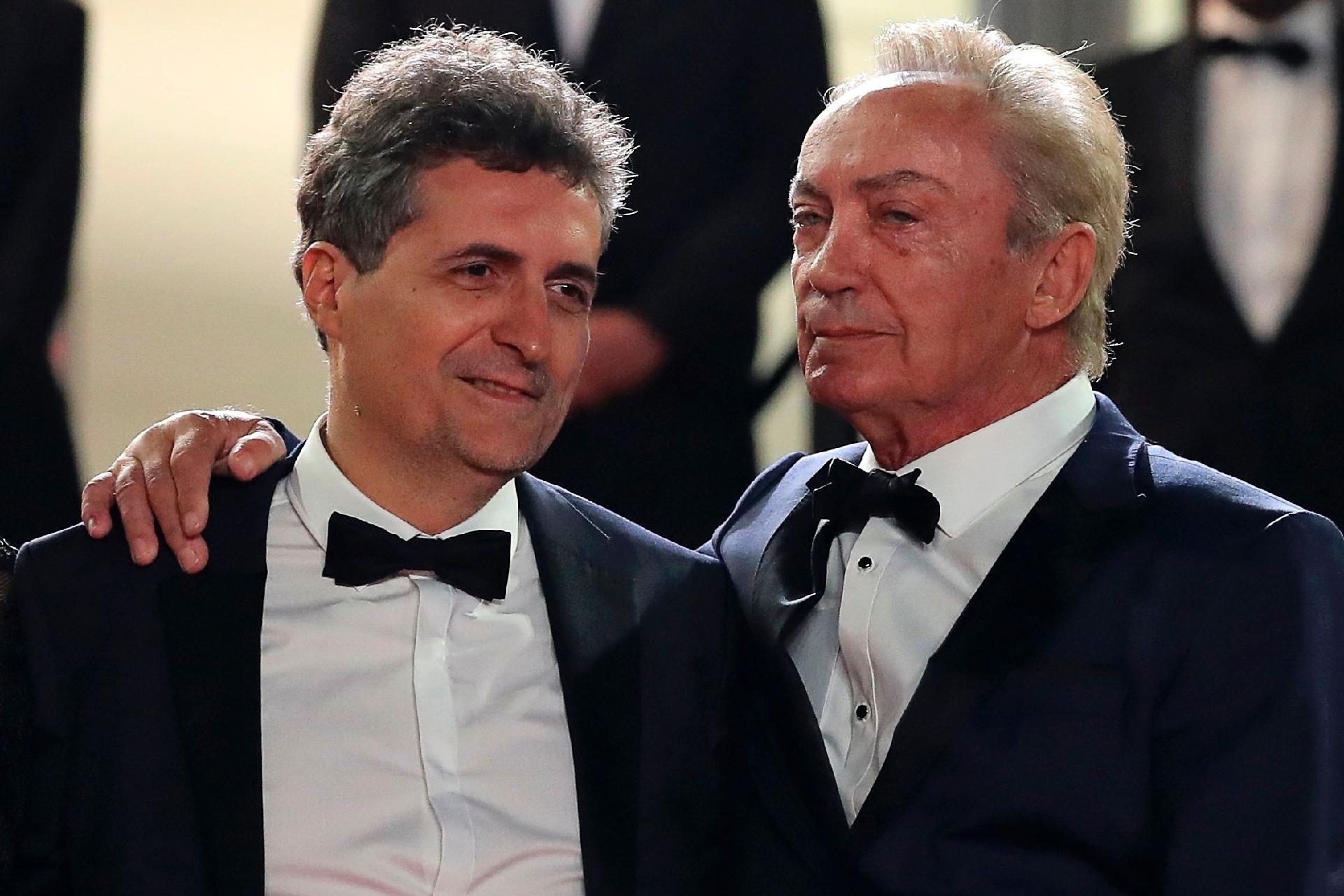 Pré-estreia de "Bacurau" em Cannes: Kleber Mendonça Filho e Udo Kie - Valery Hache/AFP