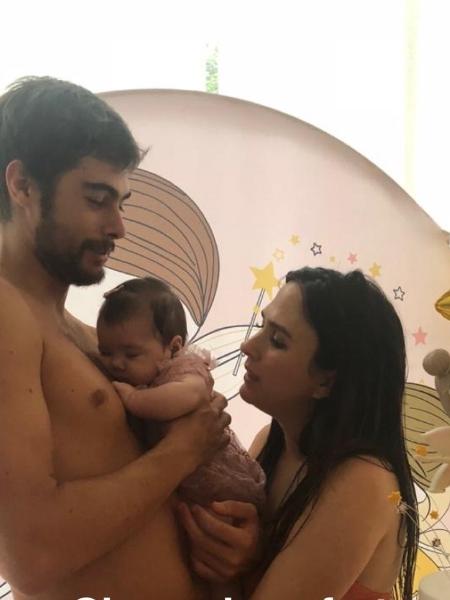 Rafa Vitti e Tatá Werneck comemoram o terceiro mês da filha, Clara Maria - Reprodução/Instagram
