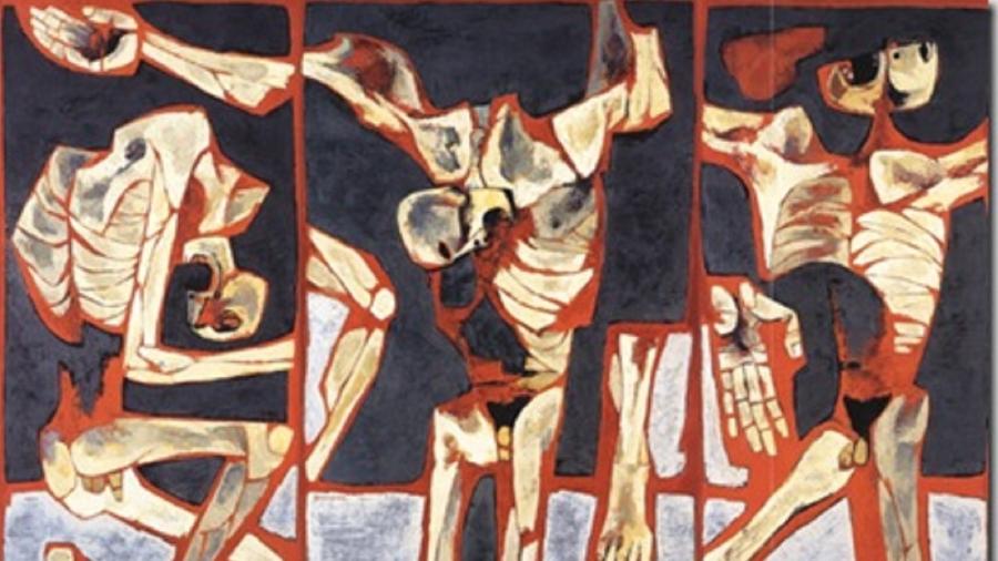 "Os Torturados", pintura de Oswaldo Guayasamin - Reprodução