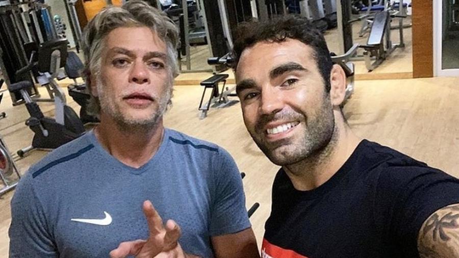 Chico Salgado, o personal trainer queridinho das celebridades, posa ao lado de Fábio Assunção - Reprodução/Instagram
