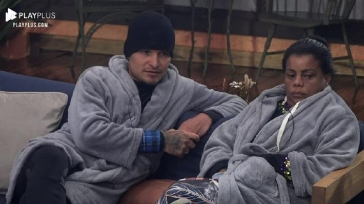 A Fazenda 2021: MC Gui, Tati e Erasmo planejam resta um da quinta roça - Reprodução/Playplus - Reprodução/Playplus