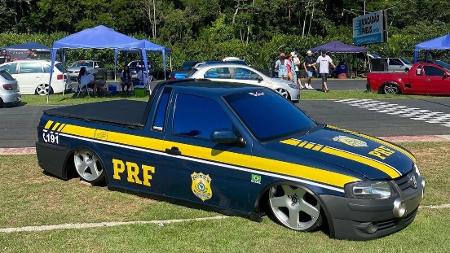 FUI EM BALNEÁRIO CAMBORIÚ COM A SAVEIRO EM CIMA DO CAMINHÃO 