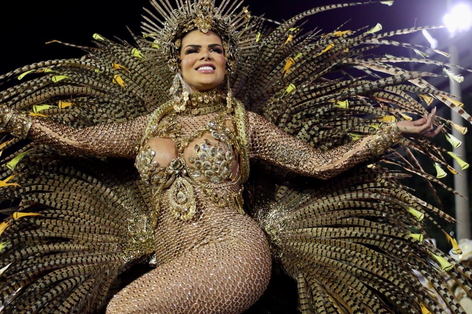 Juliana Souza, rainha de bateria da União da Ilha - Léo Cordeiro/ Palmer Assessoria de Comunicação