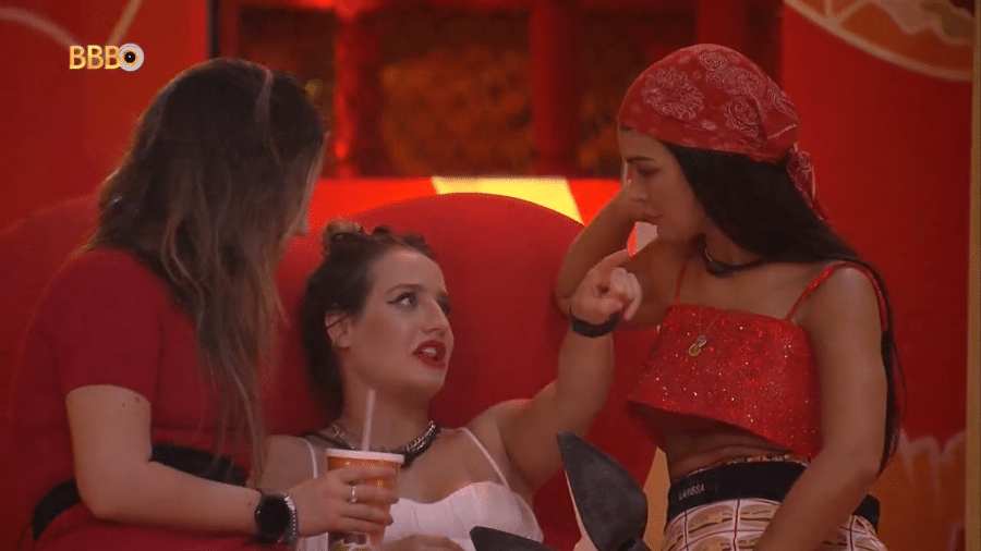 BBB 23: Bruna comenta sobre Domitila com Larissa e Amanda - Reprodução/Globoplay