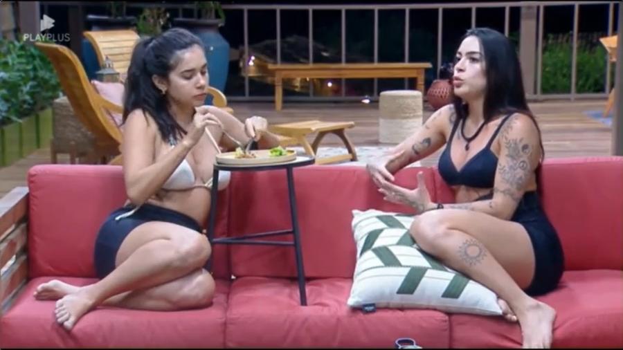 A Fazenda 16: Luana e Gizelly analisam atitudes de Sacha - Reprodução/PlayPlus