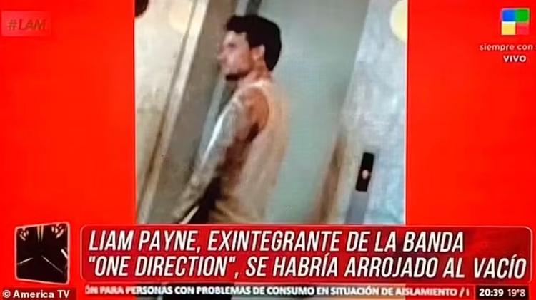 Emissora argentina divulgou 'última imagem' de Liam Payne antes do cantor morrer