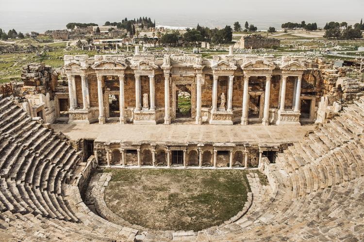 Anfiteatro romano da Hierápolis, na Turquia