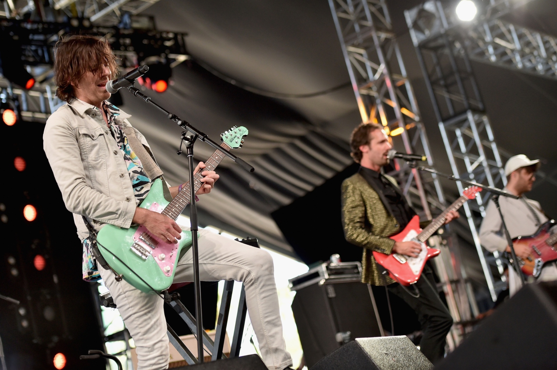 15.abr.2016 - A banda Miami Horror se apresenta no primeiro dia do Coachella Festival 2016, em Indio, Califórnia - Getty Images