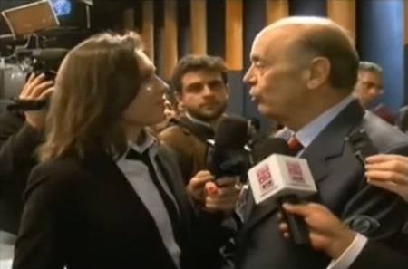 Mônica Iozzi leva cantada de José Serra durante entrevista para o "CQC"