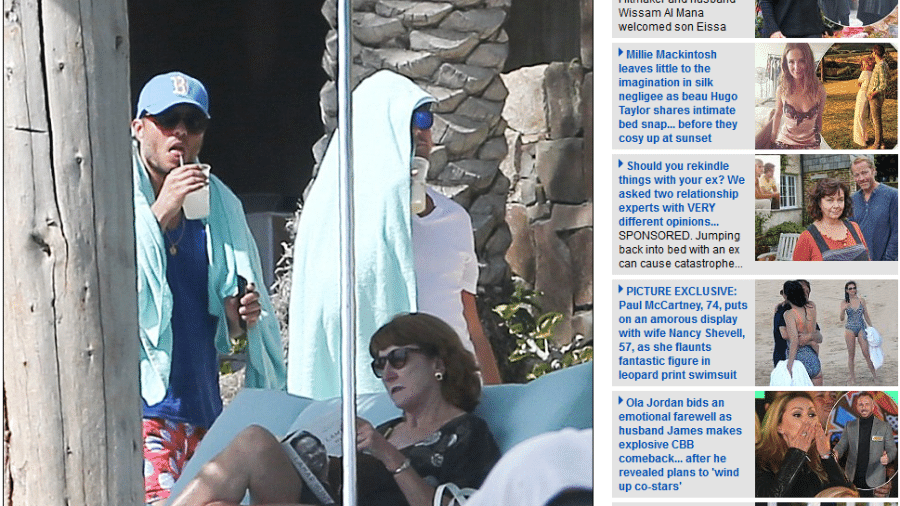 Leonardo DiCaprio curte o verão no Cabo San Lucas, no México - Reprodução/Daily Mail