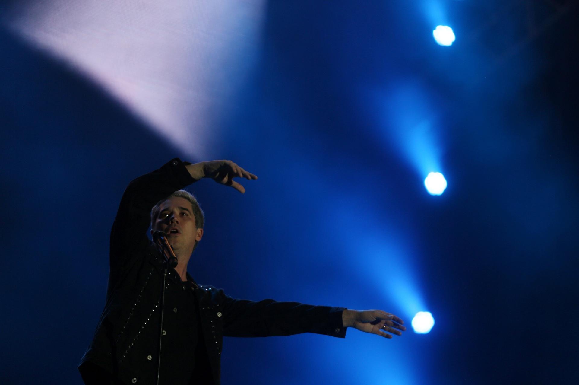 Jota Quest faz show repleto de hits e mensagens políticas no Palco Mundo - Reuters/Pilar Olivares