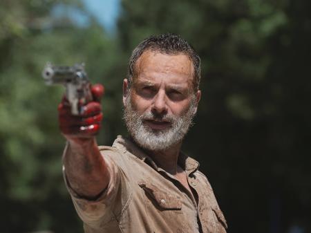 Rick (Andrew Lincoln) em sua despedida de "The Walking Dead" - Gene Page/AMC/Divulgação