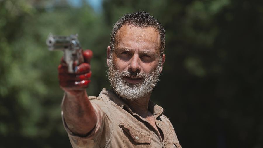 Rick (Andrew Lincoln) em sua despedida de "The Walking Dead" - Gene Page/AMC/Divulgação