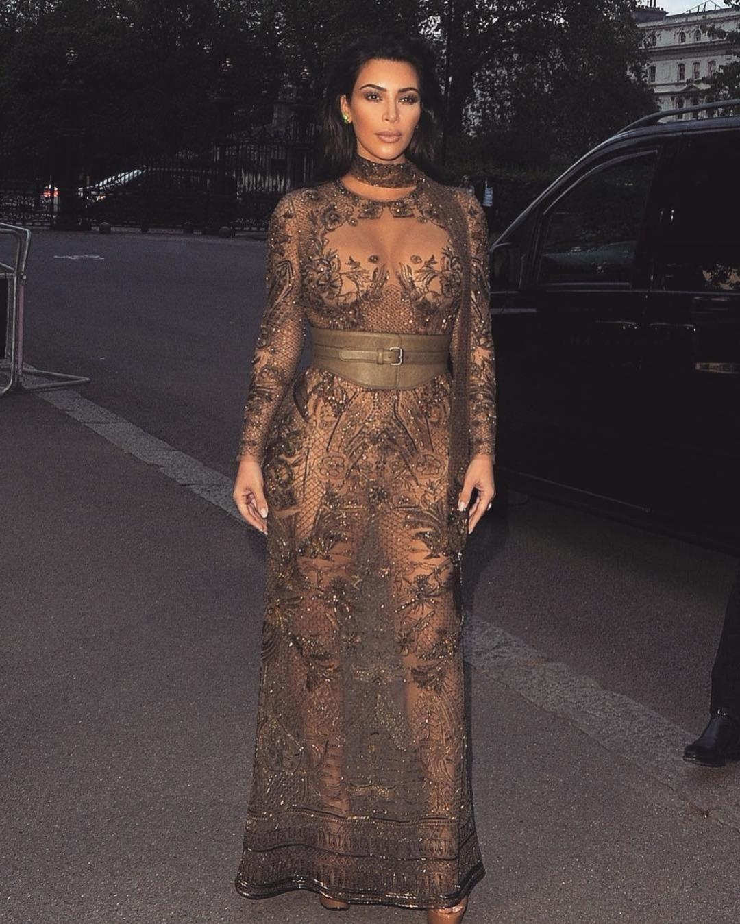 Looks pelados de Kim Kardashian - Reprodução/Instagram