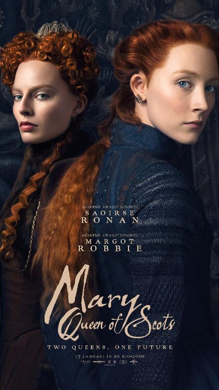 Pôster do filme "Maria, a Rainha dos Escoceses". No longa, Maria Stuart é interpretada por Saoirse Ronan. Já a rainha inglesa Elizabeth I é interpretada pela atriz Margot Robbie - Divulgação - Divulgação