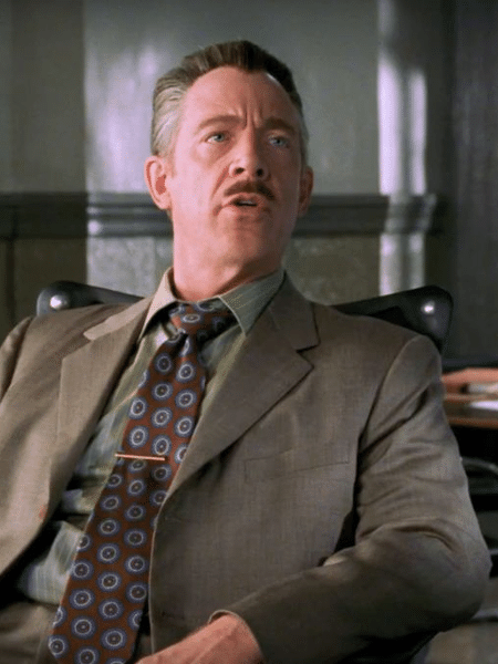 J.K. Simmons como J. Jonah Jameson na primeira trilogia do Homem-Aranha - Reprodução - Reprodução
