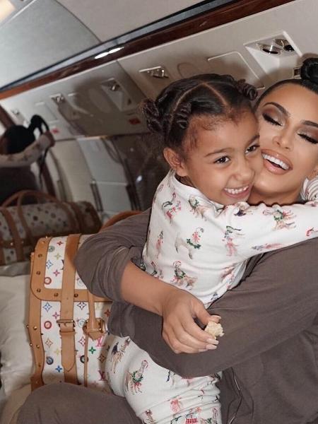 North West e Kim Kardashian - Reprodução/Instagram/Kim Kardashian