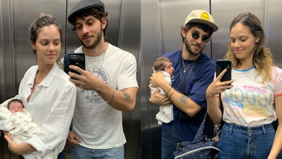 Selfies da família de Chay Suede e Laura Neiva - Reprodução/Instagram