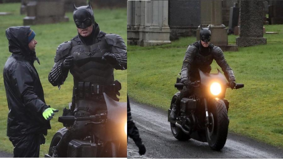 Fotos do set de "The Batman" revelam traje completo do herói - Reprodução/Twitter