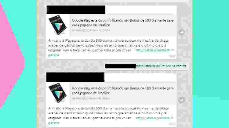 Quando a oferta é boa demais, pode desconfiar: exemplo de um dos golpes para roubar contas que circulou por WhatsApp - Reprodução