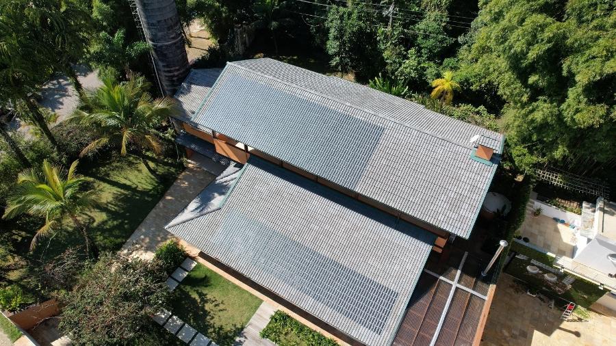 Primeiras telhas fotovoltaicas de concreto do Brasil foram usadas em projetos-piloto em São Paulo - Divulgação