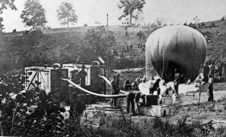 Balão utilizado na Guerra Civil americana