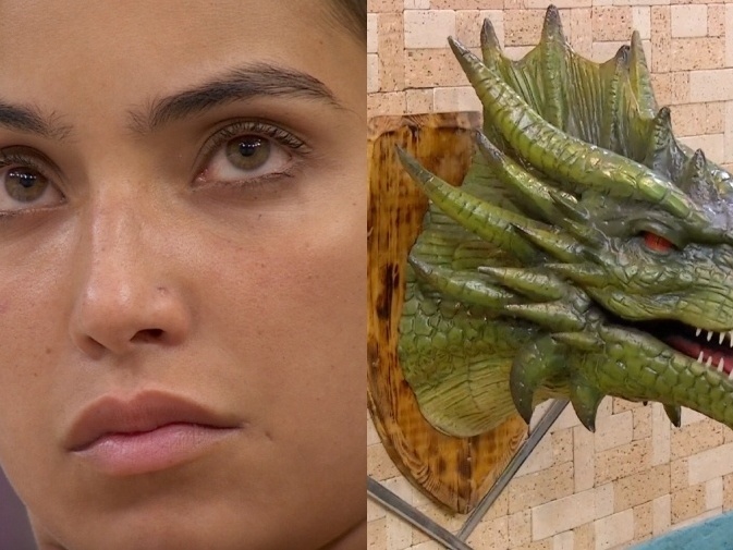 Vanessa Lopes pergunta a dragão se é a vilã do BBB 24: 'Onde vim me meter?'