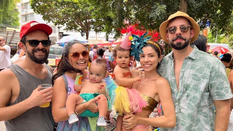 Pais e filhos curtem bloco Sorvetada Gigantes da Lira, em Laranjeiras