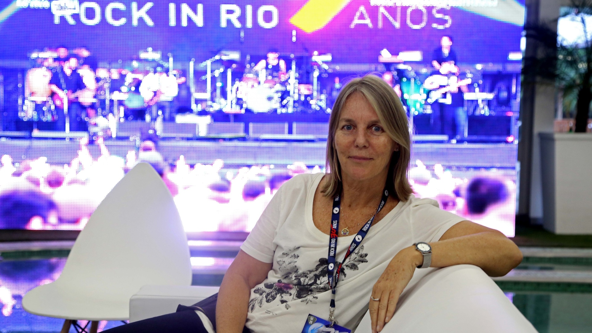 Ingrid Berger também foi a responsável pelos camarins de todas as edições do Rock in Rio (no Brasil e no exterior) desde 2001. "O Rock in Rio de Madri foi o mais difícil porque os funcionários espanhóis dos camarins paravam de trabalhar às 17h e tiravam algumas horas para fazer a sesta", lembrou. - Marco Teixeira/UOL
