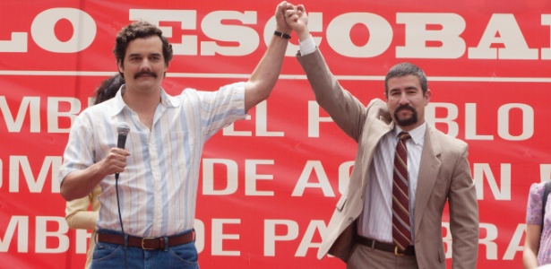 Wagner Moura interpreta o traficante colombiano Pablo Escobar na primeira temporada da série "Narcos", do Netflix  - Divulgação/Netflix