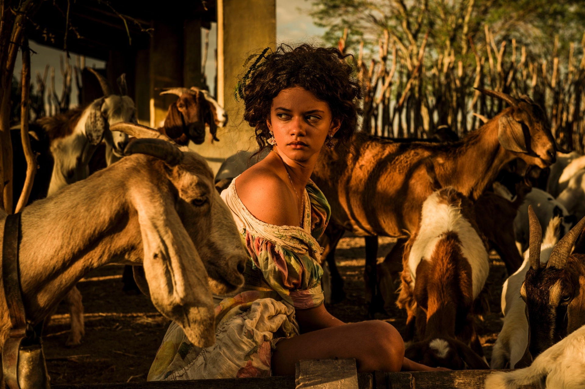 Marina Nery passou um mês e meio gravando cenas de "Velho Chico" no sertão nordestino - Cauiá Franco/TV Globo
