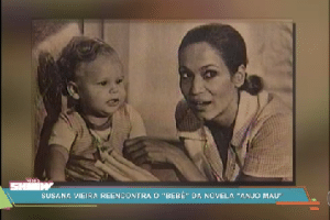 Susana Vieira reencontra bebê de "Anjo Mau" - Reprodução/TV Globo - Reprodução/TV Globo