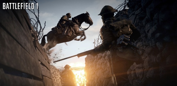 A série retornará ao passado com "Battlefield 1", com os confrontos da Primeira Guerra reunindo armamentos e situações bem variadas - Divulgação