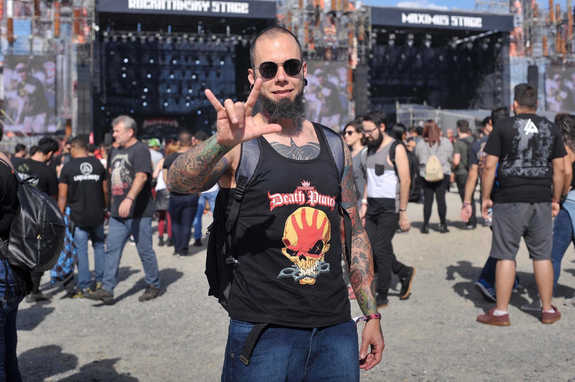 Metaleiros no festival Maximus, em São Paulo - Reinaldo Canato/UOL