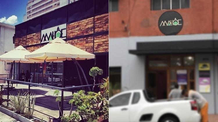 Fachada do bar Mahôe antigo, em Moema, e do novo, em Perdizes - Montagem/UOL/Reprodução/Instagram - Montagem/UOL/Reprodução/Instagram