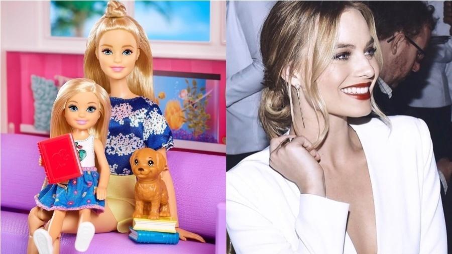 Enquanto a Barbie já ganhou várias versões com animais de estimação, com direito a utensílios para cuidar deles e até como uma veterinária, Margot Robbie é um grude só com seus dois cães, um deles um filhote de pitbull resgatado na rua. Este, aliás, é o motivo para adiar a primeira gravidez com o cineasta Tom Ackerley: "Meus cães dão muito trabalho", disse à "Porter Magazine" - Reprodução/Instagram