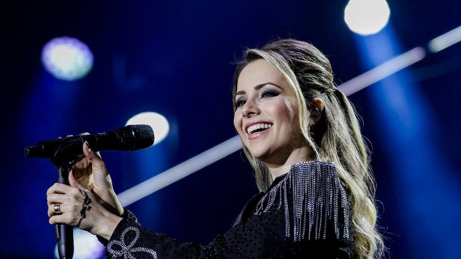 24.ago.2019 - Sandy no show da turnê "Nossa História" no Allianz Parque, em São Paulo - Mariana Pekin/UOL