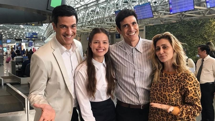 Mateus Solano, Agatha Moreira, Reynaldo Gianechini e Amora Mautner - Reprodução/Instagram