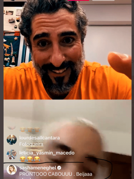 A Fazenda 2020: Sasha participa de live e pede beijo de Selfissa e filhos - Reprodução/Instagram - Reprodução/Instagram