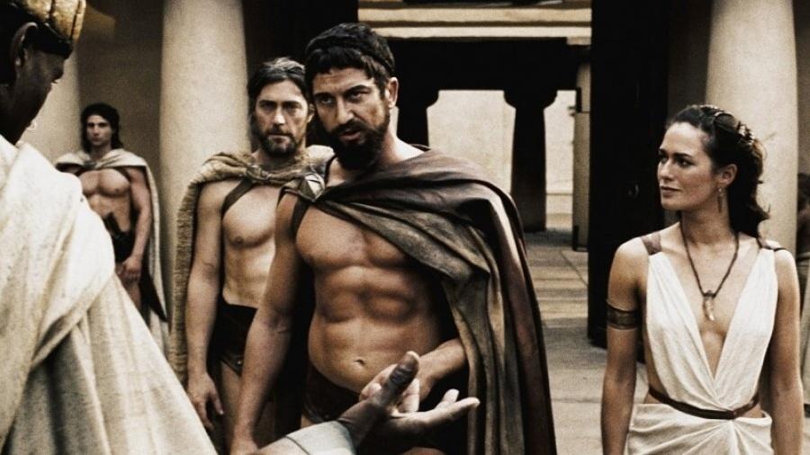 Gerard Butler em cena de "300", de Zack Snyder: continuação rejeitada pelo estúdio - Reprodução