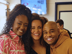 BBB 23: Sarah Aline, Domitila Barros e Cezar Black se reencontram após serem eliminados da casa - Reprodução/Globo - Reprodução/Globo