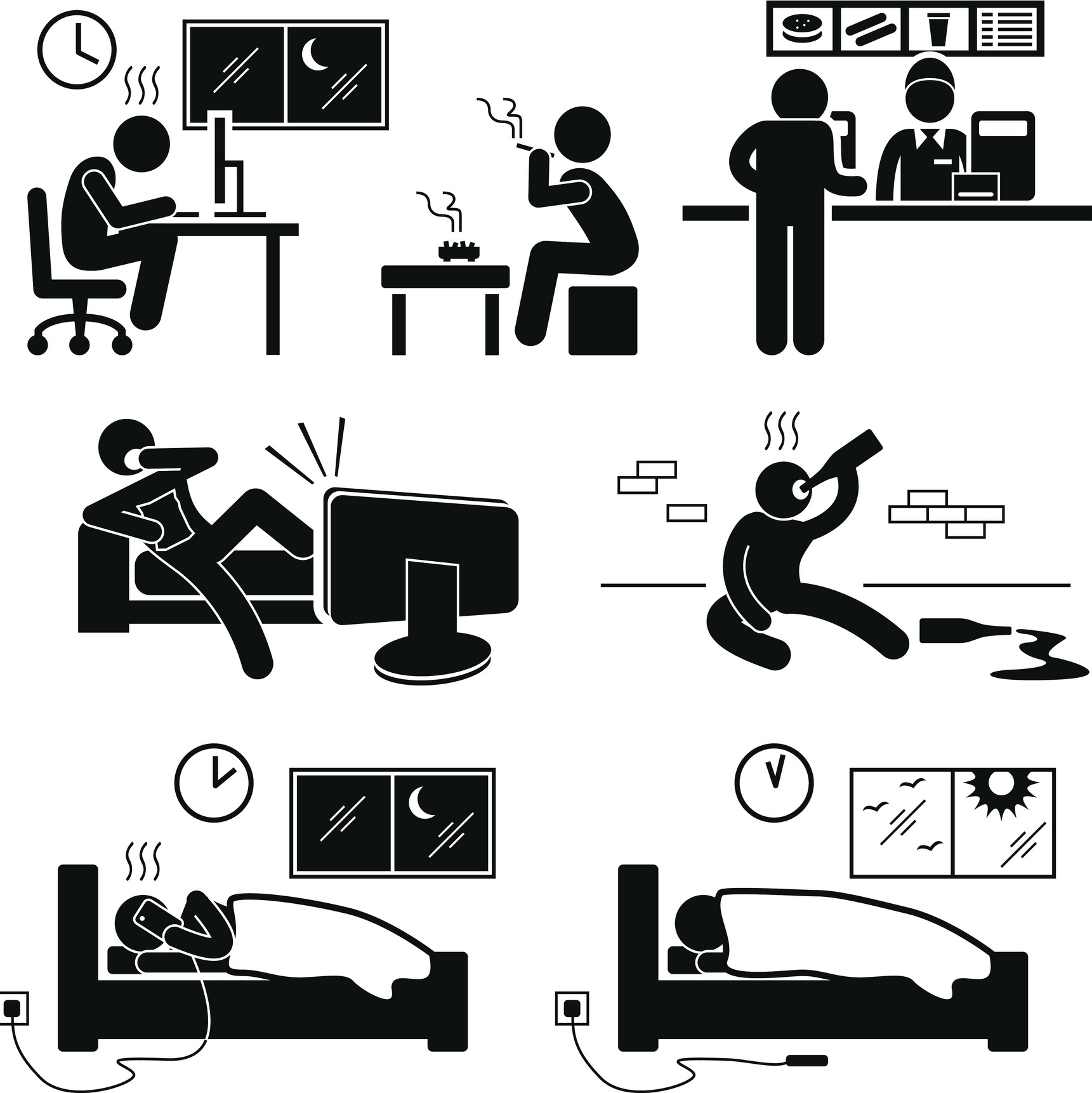 Cigarro, m&aacute; alimenta&ccedil;&atilde;o, sedentarismo: 5 h&aacute;bitos que deixam voc&ecirc; doente