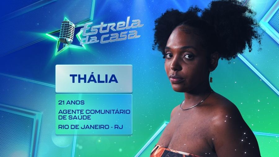 Estrela da Casa: Thália é uma das participantes do programa 