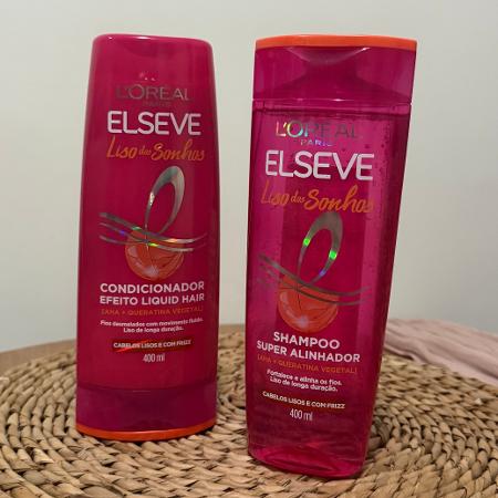 Xampu e condicionador Liso dos Sonhos, da Elseve - Acervo pessoal