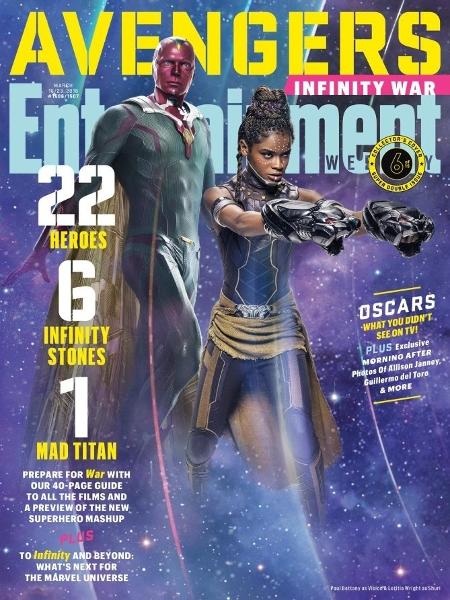 Uma das capas da revista Entertainment Weekly com os Vingadores - Divulgação - Divulgação