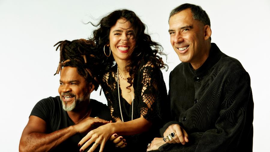 Carlinhos Brown, Marisa Monte e Arnaldo Antunes formam o trio Tribalistas - Divulgação
