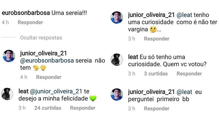 Lea T rebate comentário transfóbico em foto - Montagem/UOL/Reprodução/Instagram/leat - Montagem/UOL/Reprodução/Instagram/leat