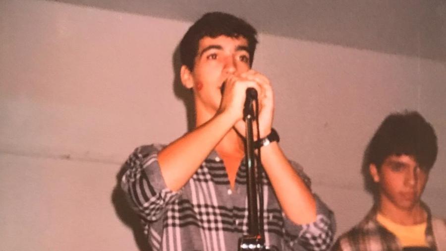 César Tralli em 1987 - Reprodução