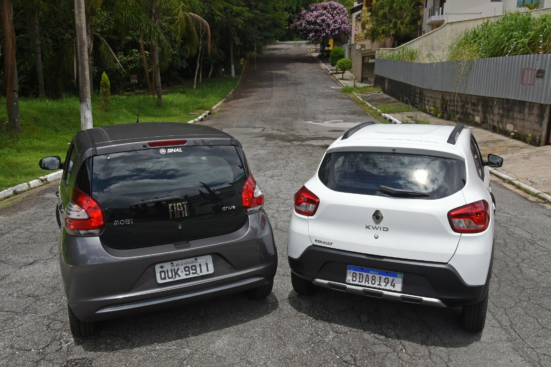 Fiat Mobi Drive x Renault Kwid Outsider - Murilo Góes/UOL